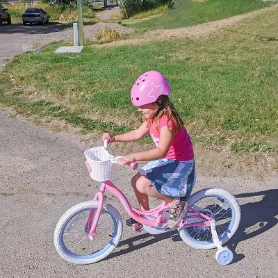 JOYSTAR Fairy Toddlers Kids Bike for Girls, 12 14 16 18 Inch Children Bicycle with Training Wheels, Basket image {1}