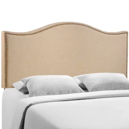 Curl Queen Nailhead Upholstered Headboard - Modway image {1}