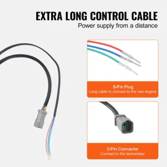 VEVOR Boat Throttle Control, 5006180 Side-Mounted Outboard Remote Control Box for Evinrude Johnson, Marine Throttle Control Box image {6}