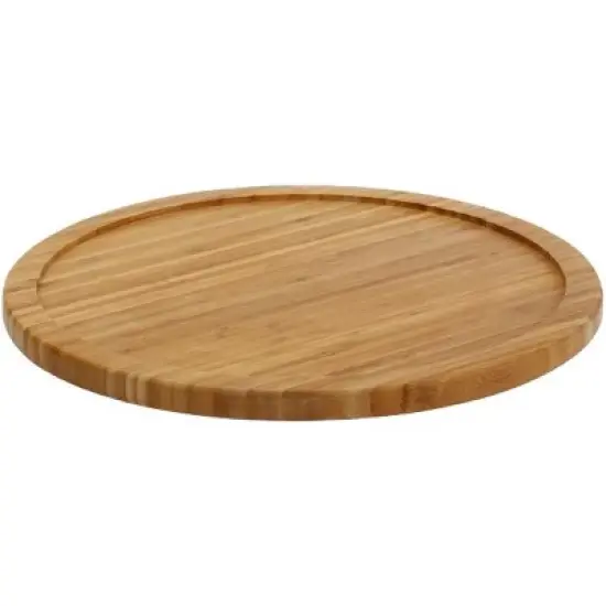 YBM HOME Bamboo Lazy Susan Single Turntable image {7}