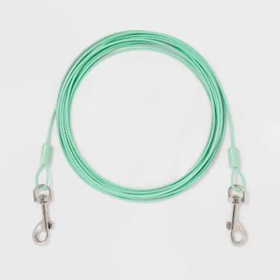 Lightweight Cable Tie-Out for Dogs - 25lbs - 20ft - Boots & Barkley&trade; image {3}