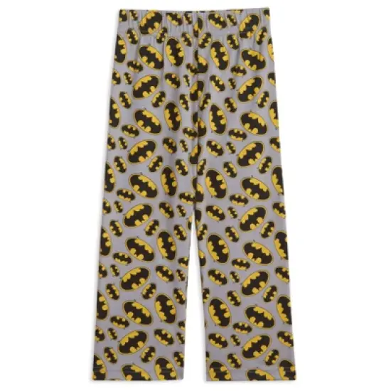 DC Comics Justice League Superman Batman Pajama Shirt and Pants Detachable Cape Sleep Set Little Kid to Big Kid image {6}