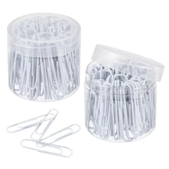 Unique Bargains Prevent Tearing Pages Metal Medium Size Paper Clip 200 Pcs image {7}