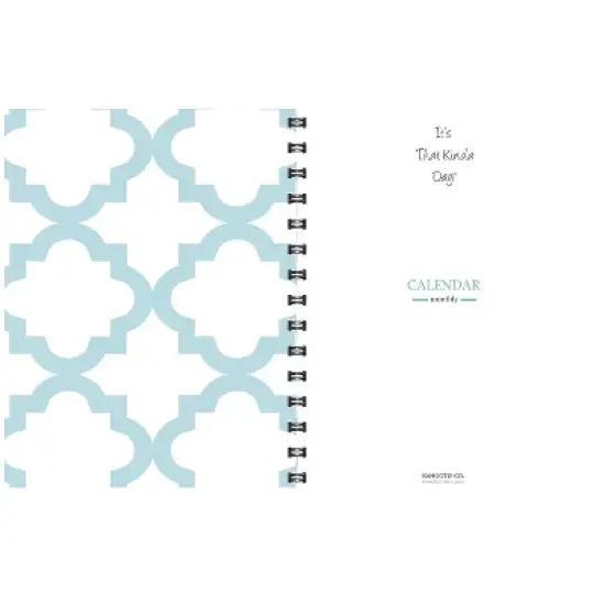 Kahootie Co. Kahootie Co Undated Monthly Calendar 9" x 11.5" Teal Design (ITKCTD) ITKCLTD image {1}