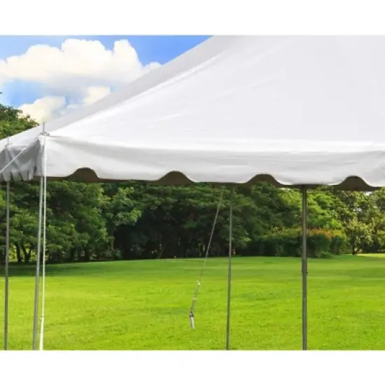 Party Tents Direct Weekender Outdoor Canopy Pole Tent, White, 15 ft x 15 ft image {7}