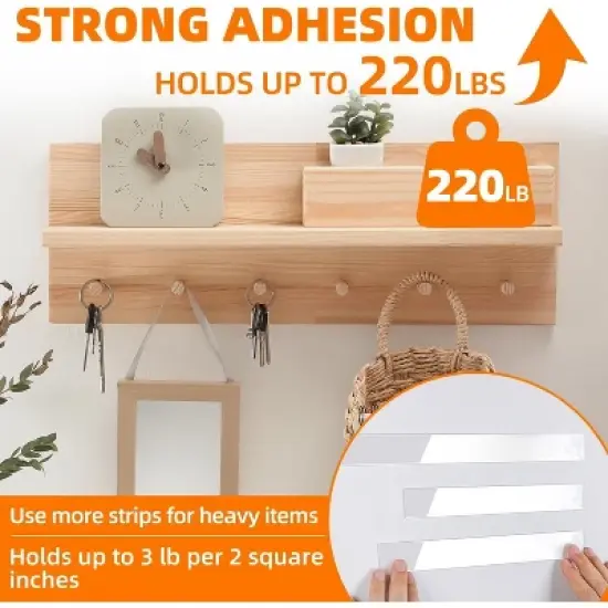 Deli Double Sided Tape Heavy Duty, Nano Tape, Double Sided Mounting Tape, Clear Adhesive Tape for Hanging Picture, Photo Deco. image {1}