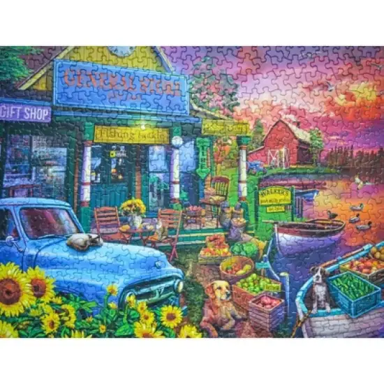Springbok Riverside Market Jigsaw Puzzle - 500pc image {3}