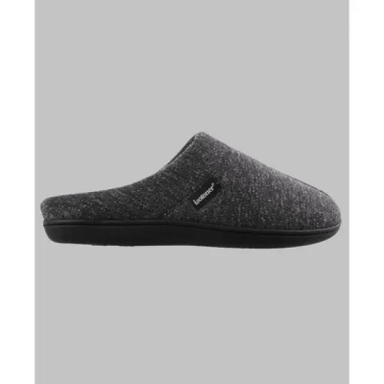 Isotoner Men's Heather Knit Preston Hoodback Slippers image {1}