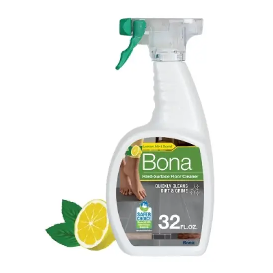 Bona Lemon Mint Cleaning Products Multi-Surface Cleaner Spray + Mop All Purpose Floor Cleaner image {8}
