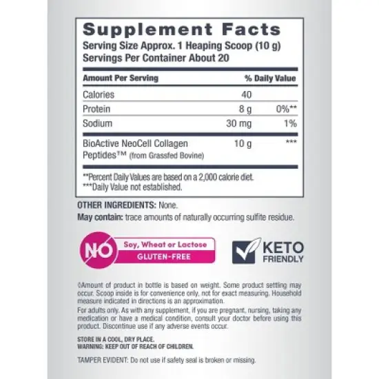 NeoCell Super Collagen Dietary Supplement Powder - 7oz image {10}