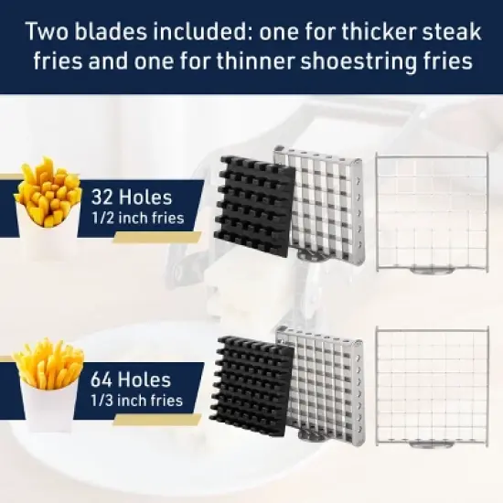 Classic Cuisine French Fry Cutter with Two Blades image {8}