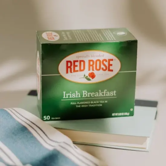 Red Rose Irish Breakfast Tea Black Tea with 50 Individually Wrapped Tea Bags Per Box (Pack of 6) image {2}