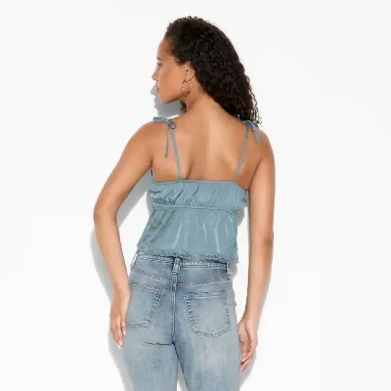 Women's Lace Trim Sweetheart Neck Tank Top - Wild Fable&trade; image {2}