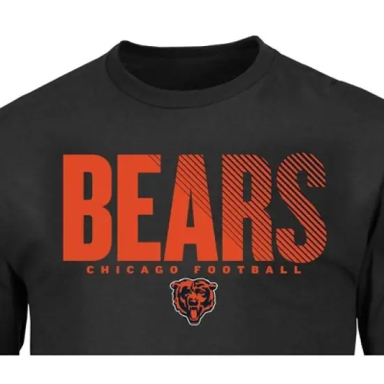 NFL Chicago Bears Black Long Sleeve Core Big & Tall T-Shirt image {2}