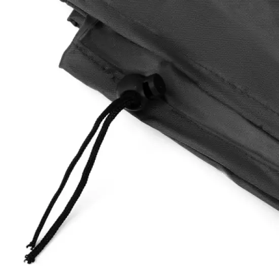 Unique Bargains Dustproof Fire pit stove Dust Cover 48.03"x48.03"x18.11" Black 1 Pc image {4}