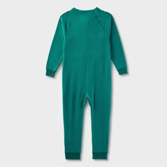 Toddler Adaptive Abdominal Access Fleece Union Suit Pajamas - Cat & Jack&trade; image {1}