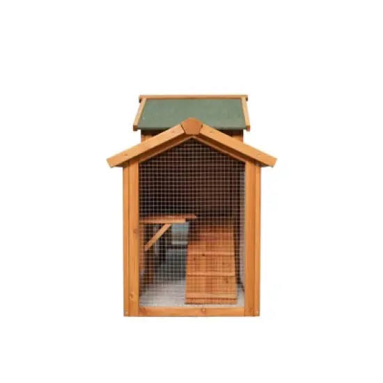 VASIP 79" Extra Large 2-Tier Bunny Cage with 2 Runs, Removable Tray and Waterproof Roof ,Small Animal and Poultry Habitat image {4}