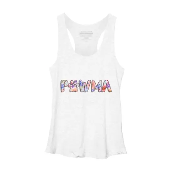Women's Design By Humans Grandmother Loves Grandogs Pawma By littlesenh1 Racerback Tank Top image {8}