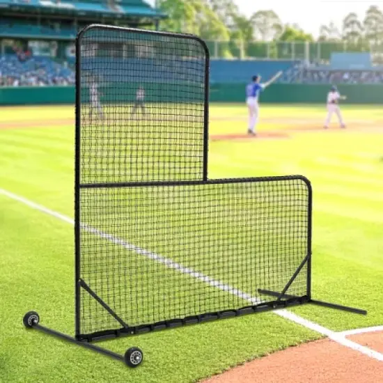 Dexmalle L-Shaped Baseball Net for Batting Cages image {1}