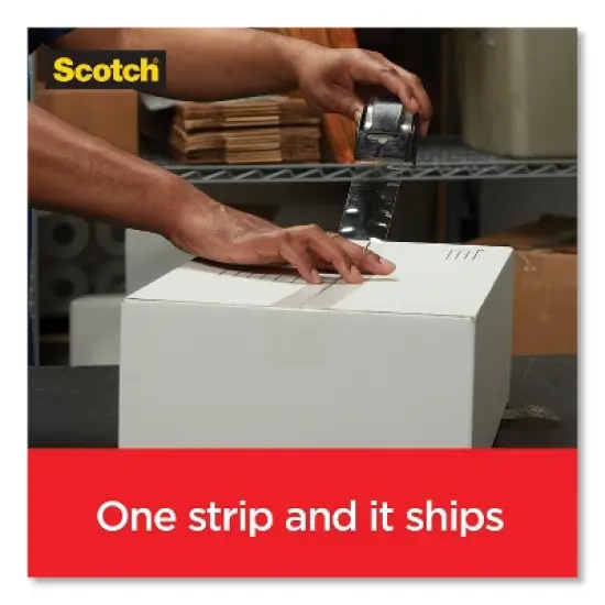 Scotch Box Lock Packaging Tape - 1.88" x 54.6 yds - Clear - Case of 6 image {2}