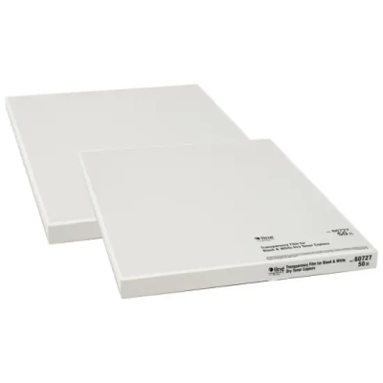 C-Line&reg; Plain Paper Copier Transparency Film, Clear, 8 1/2 x 11, 50 Sheets Per Pack, 2 Packs image {4}