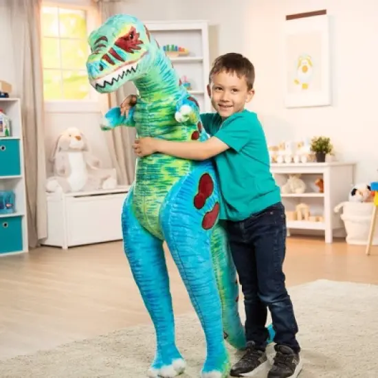 Melissa & Doug Jumbo T-Rex Dinosaur - Lifelike Stuffed Animal (over 4 feet tall) image {6}