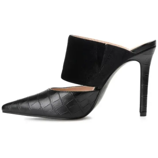 Journee Collection Womens Sutonn Mules High Stiletto Pointed Toe Pumps image {1}