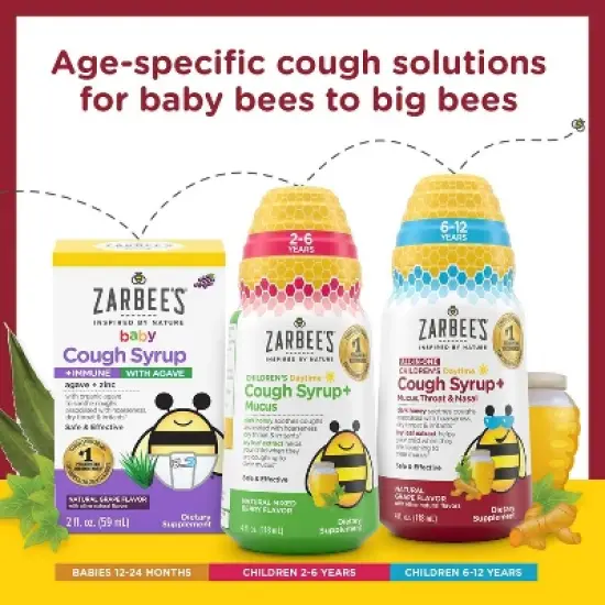 Zarbee's Kids' Nighttime Cough Syrup - 4oz image {6}