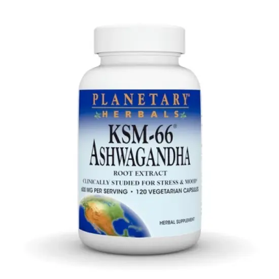 KSM-66 Ashwagandha 600 mg by Planetary Herbals  -  120 VegCap image {3}