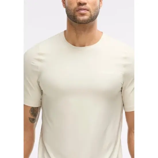 Peloton Men's Performance Short Sleeve, Oatmeal image {3}