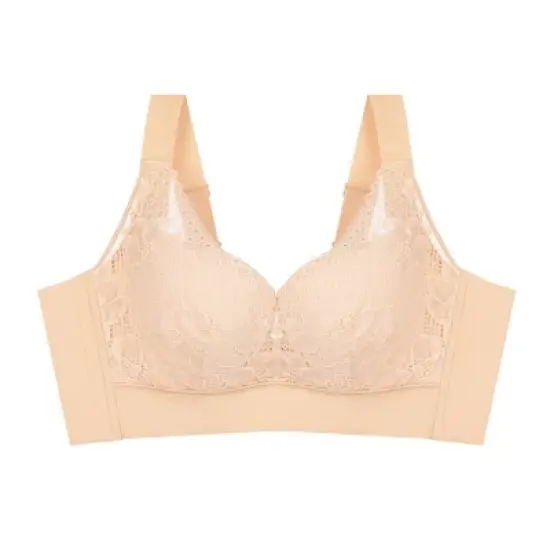 Agnes Orinda Women's No Underwire Full Coverage Comfort Wirefree Lace Bra image {6}