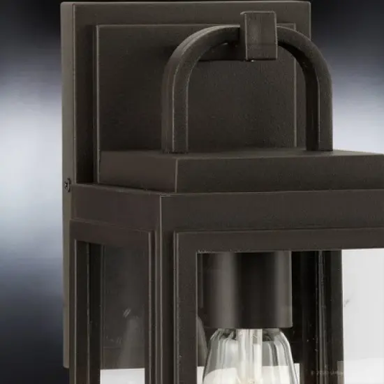 Urban Ambiance Luxury Farmhouse Outdoor Wall Sconce 11.875''H x 5.5''W,  Olde Bronze Finish,  Macon Collection, UHP1380 image {4}