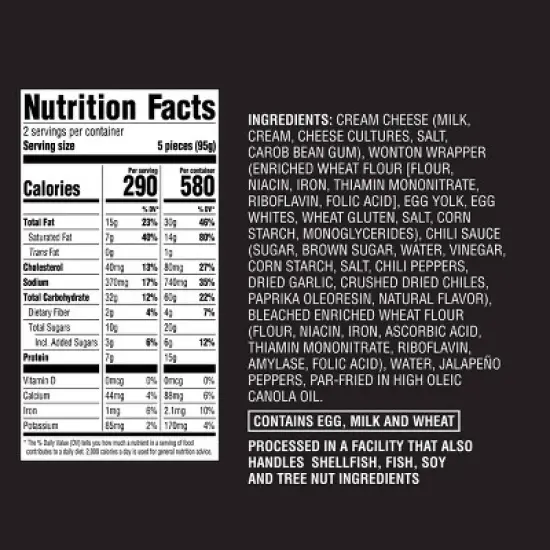 Frozen Jalapeno Cream Cheese Wontons - 6.7oz/10ct - Good & Gather&trade; image {3}