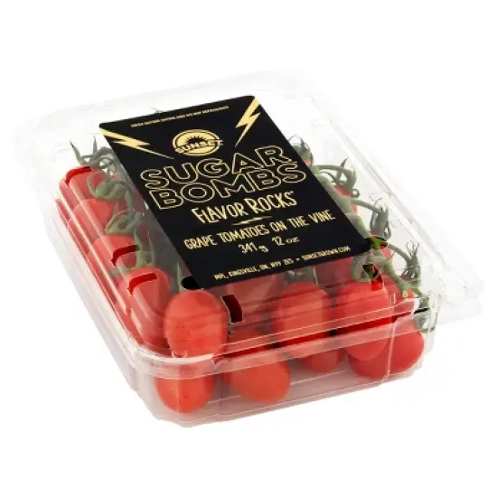 SUNSET Sugar Bombs Grape Tomatoes On The Vine - 12oz image {1}