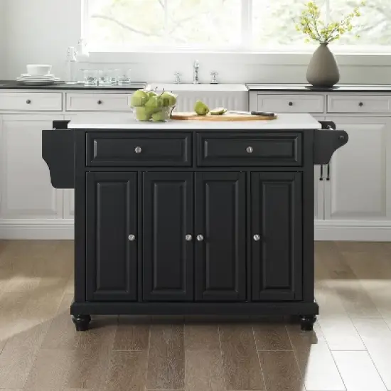Cambridge Granite Top Full Size Kitchen Island/Cart - Crosley image {3}