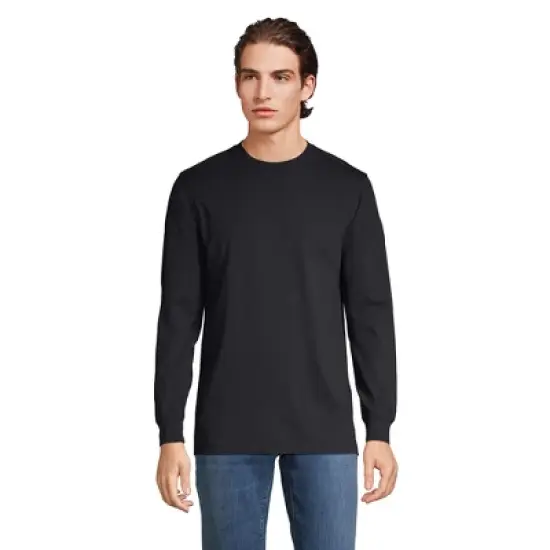 Lands' End Men's Super-T Long Sleeve T-Shirt image {2}
