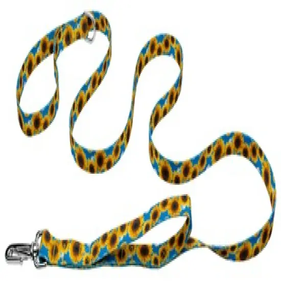 Country Brook Petz Sunflowers Deluxe Reflective Dog Leash image {3}