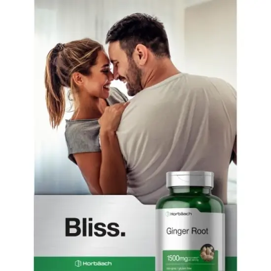 Horbaach Ginger Root Capsules 1500mg | 150 Count image {6}
