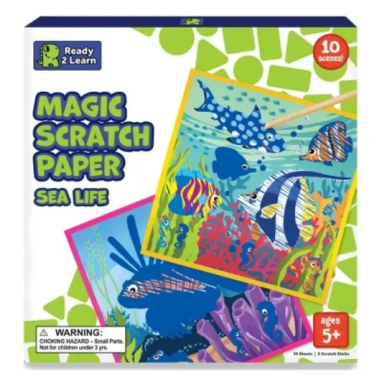 READY 2 LEARN&trade; Magic Scratch Paper, Sea-Life image {9}