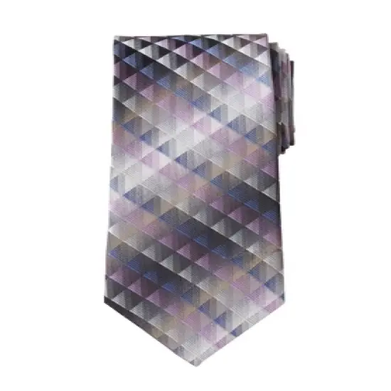 KingSize Men's Big & Tall  Extra Long Classic Geo Tie Necktie image {16}