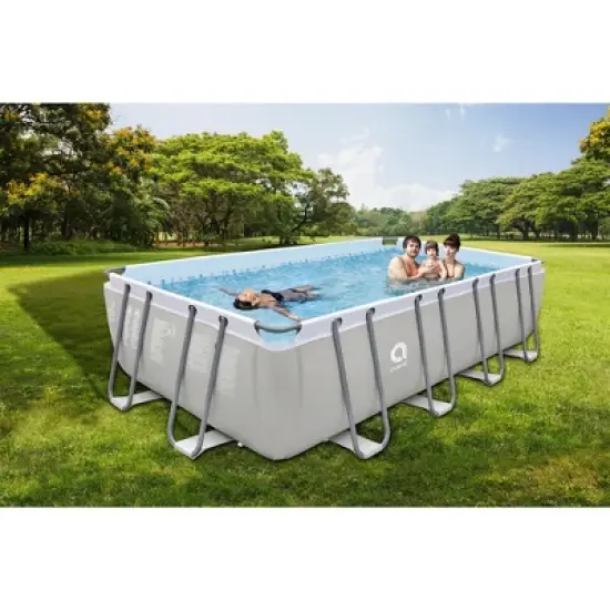 JLeisure 17776 18 x 10 Foot Above Ground Rectangular Steel Frame Swimming Pool image {5}