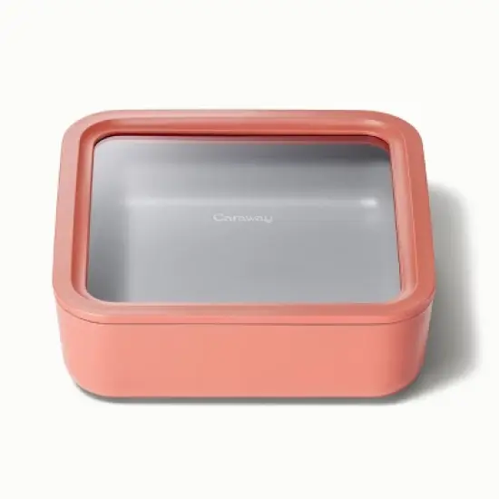 Caraway Home Large Ceramic Coated Glass Food Storage Container image {8}