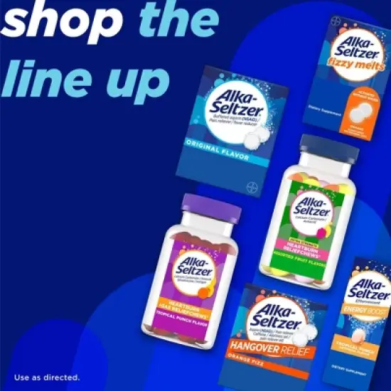 Alka-Seltzer Lemon Lime Heartburn Relief tablets, Fast Acid Indigestion Relief - 36ct image {3}