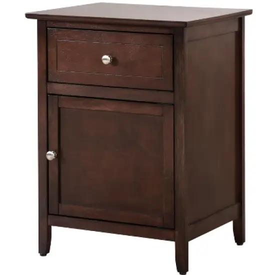 Passion Furniture Lzzy 1-Drawer Nightstand (25 in. H x 15 in. W x 19 in. D) image {1}