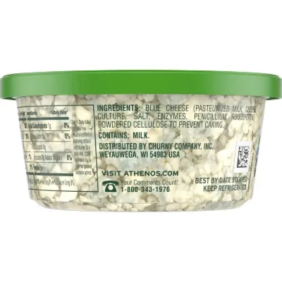 Athenos Crumbled Blue Cheese - 4.5oz image {3}