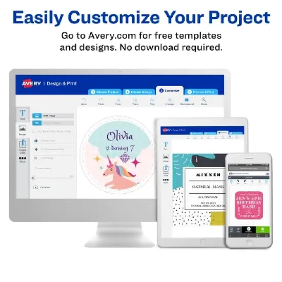 Avery Neon Address Labels with Sure Feed for Laser Printers, 1" x 2 5/8", 750 Green Labels (5971) image {5}