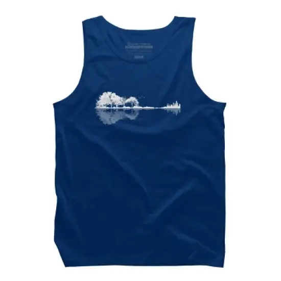 Men's Design By Humans Nature Guitar By Maryedenoa Tank Top image {8}