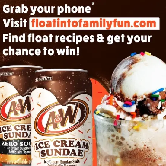 A&W Ice Cream Sundae Soda - 12pk/12 fl oz Cans image {2}