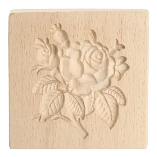 Unique Bargains Wooden 3D Carved Non-stick Vintage Baking Cookie Biscuit Mould image {11}