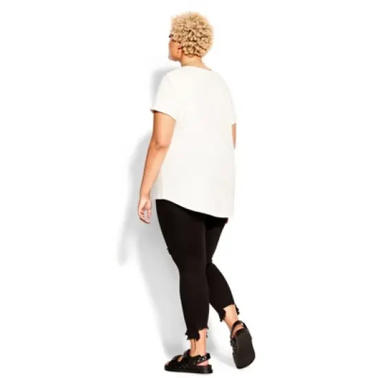 Women's Plus Size  Feline Tee - ivory | CCX image {1}